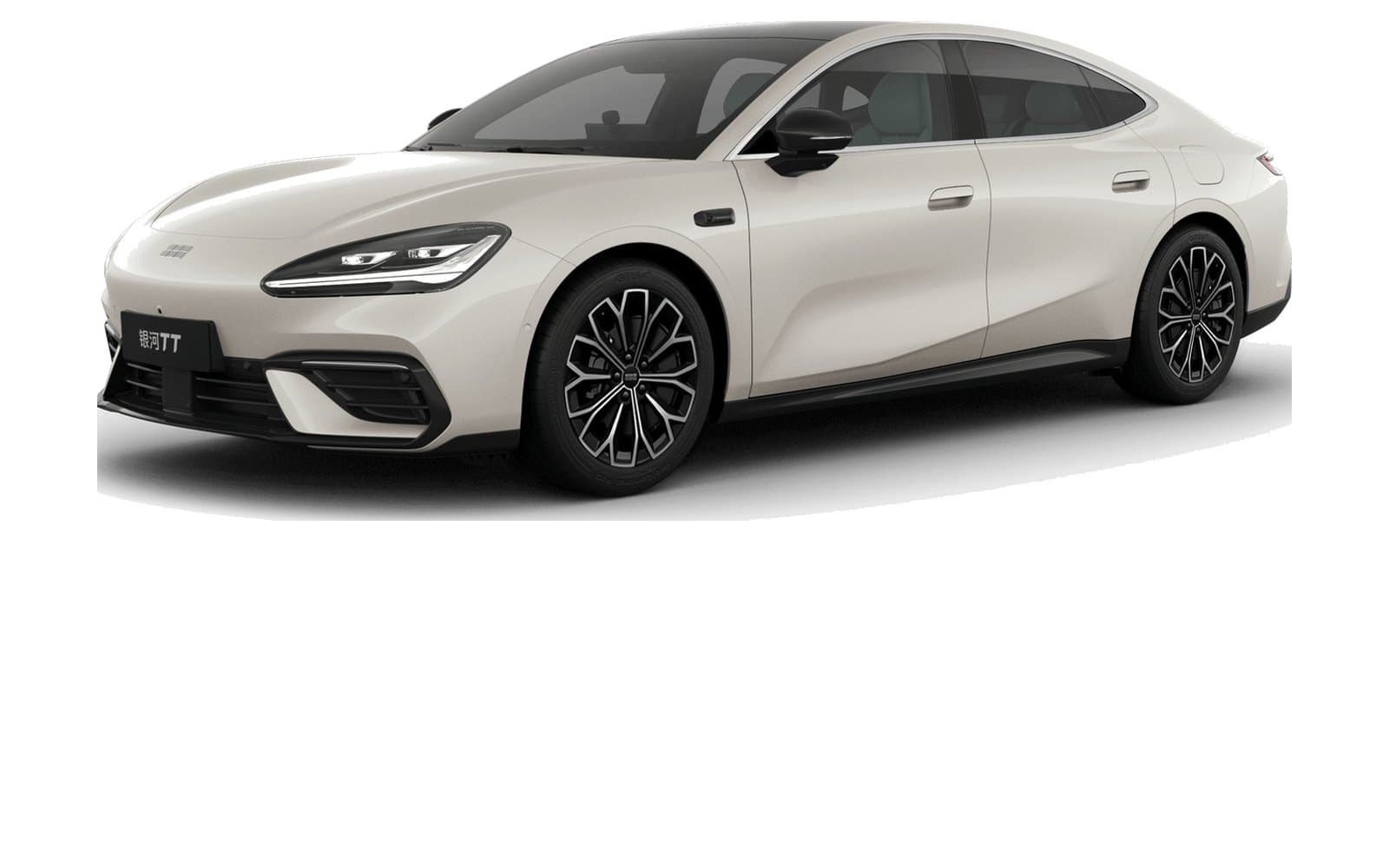 Geely Galaxy TT Blanco Luna Santorini Frontal tres cuartos