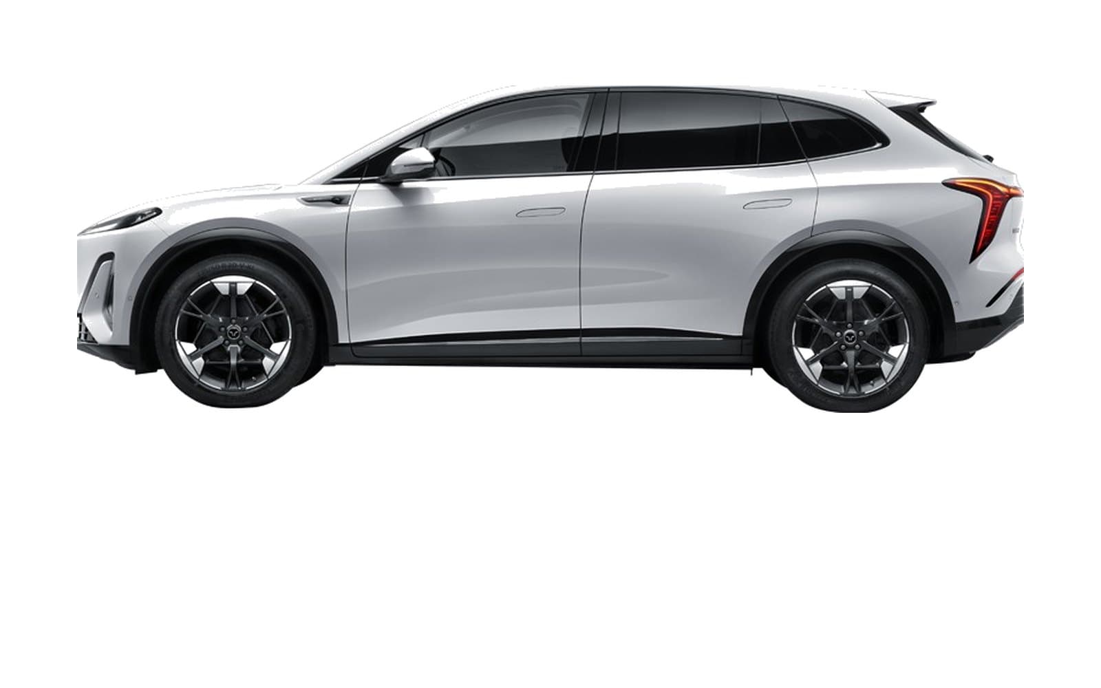 Hongqi Tiangong 06 (Hongqi EHS5) أبيض جدول السحاب منظر جانبي