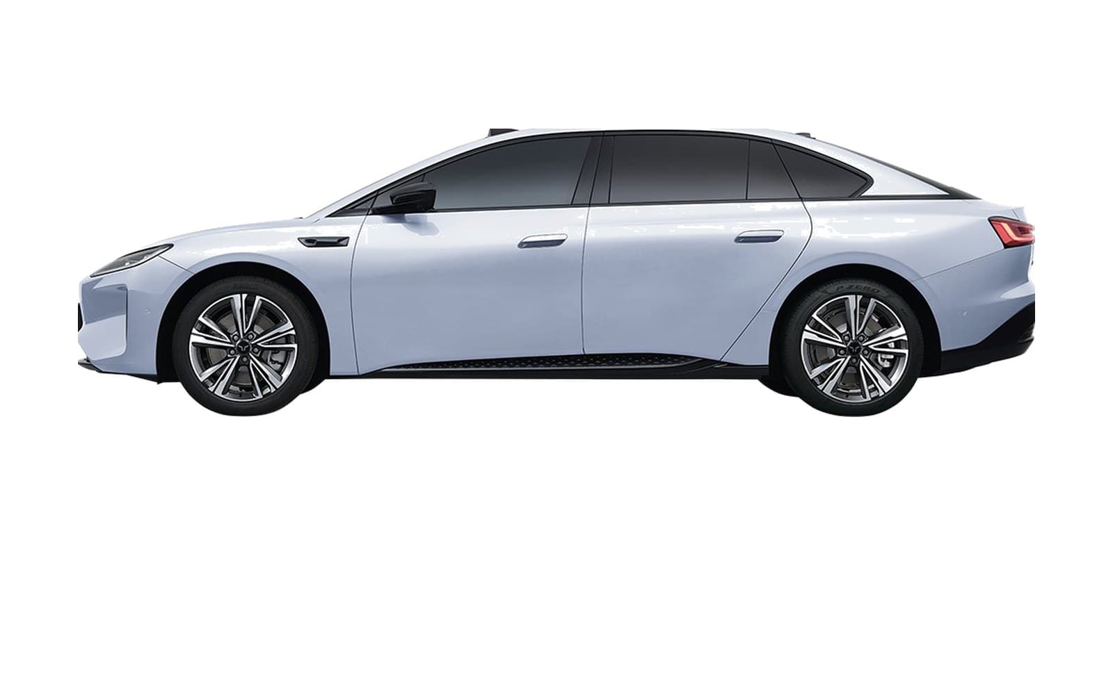 Hongqi Tiangong 07 أبيض جدول السحاب منظر جانبي
