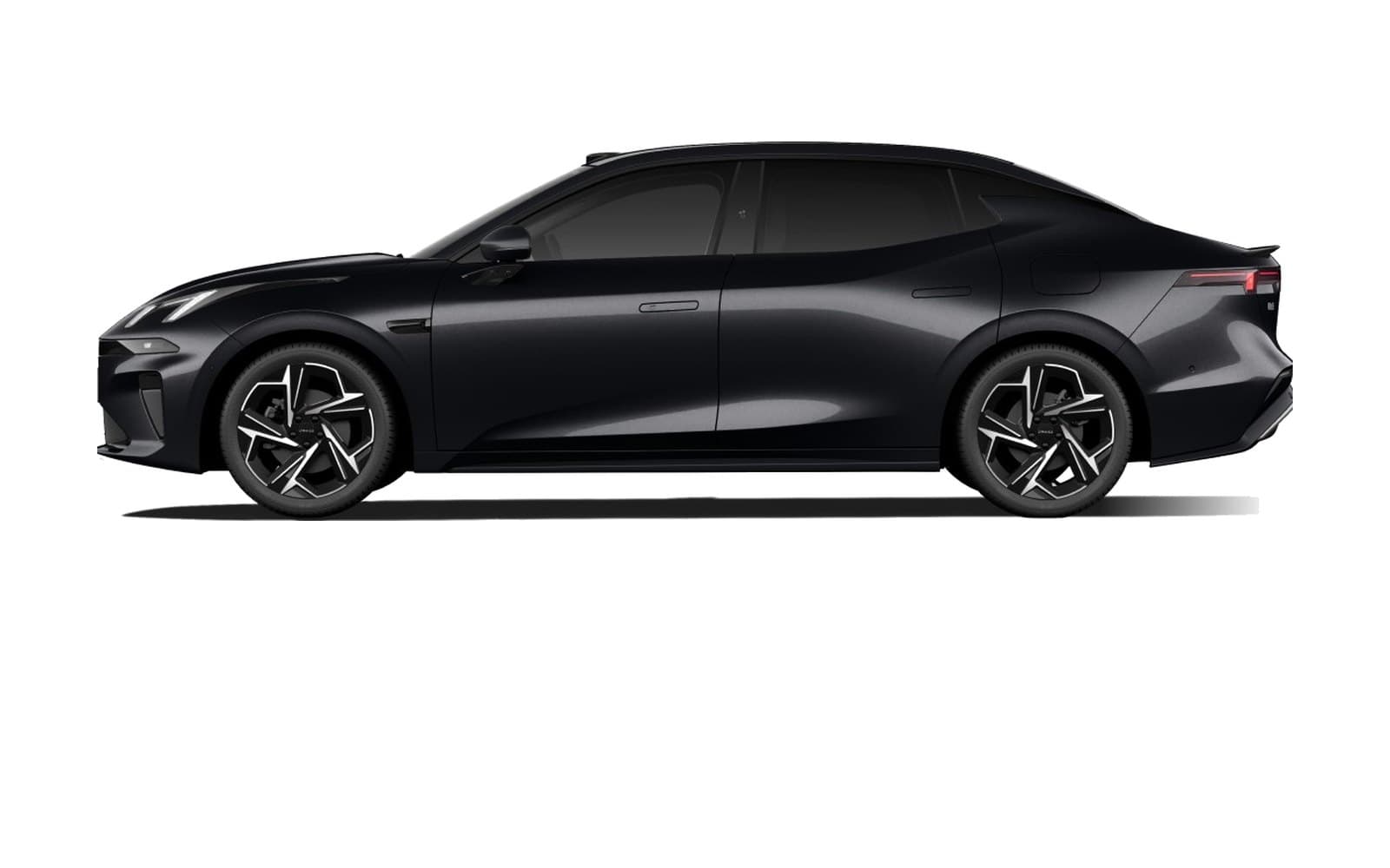 Lynk & Co 07 EM-P Polar Night Black Side profile