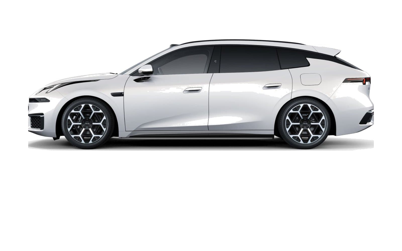 Lynk & Co 07 GT Dawn White Side profile
