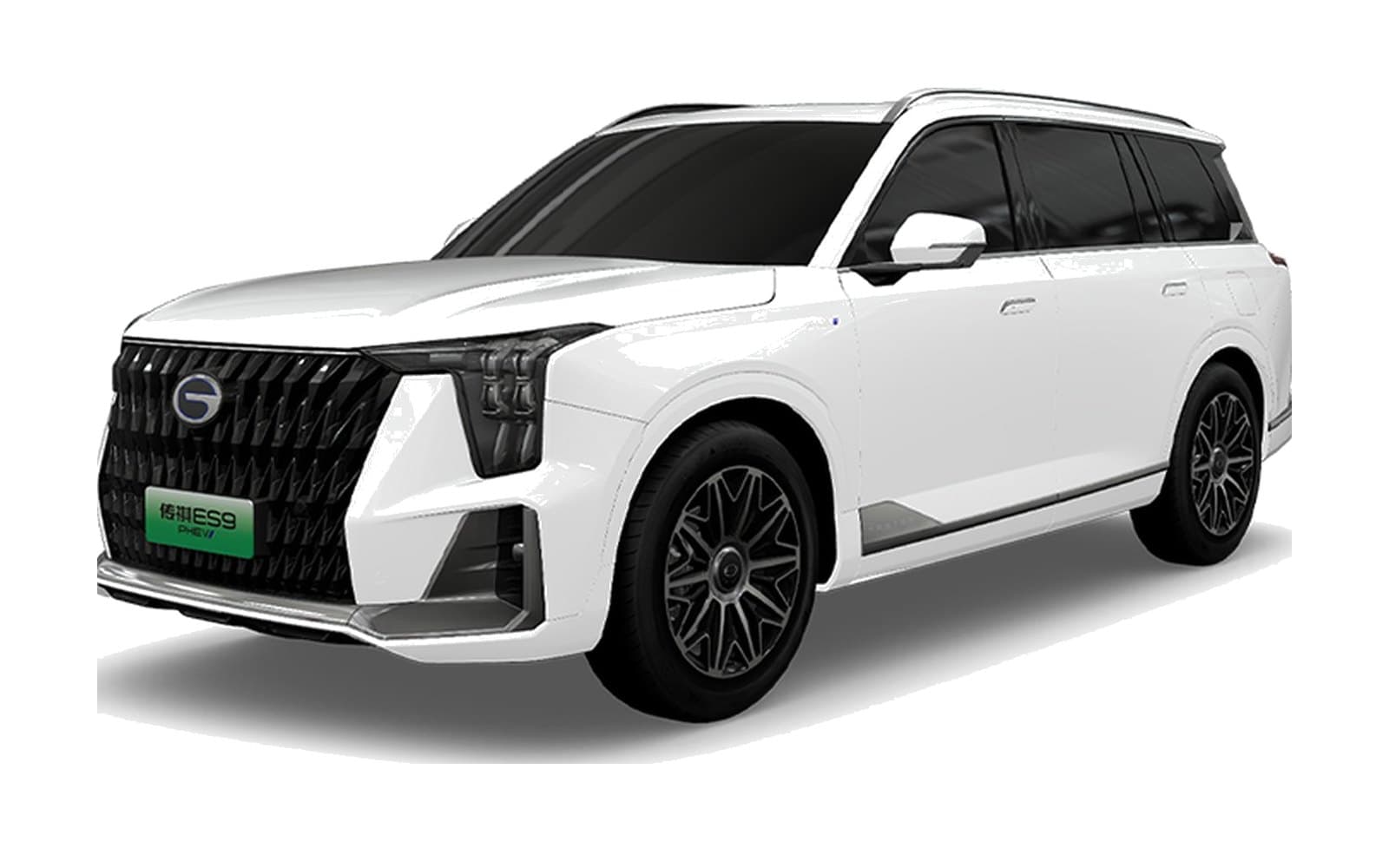 Trumpchi ES9 أبيض النصل منظر أمامي جانبي