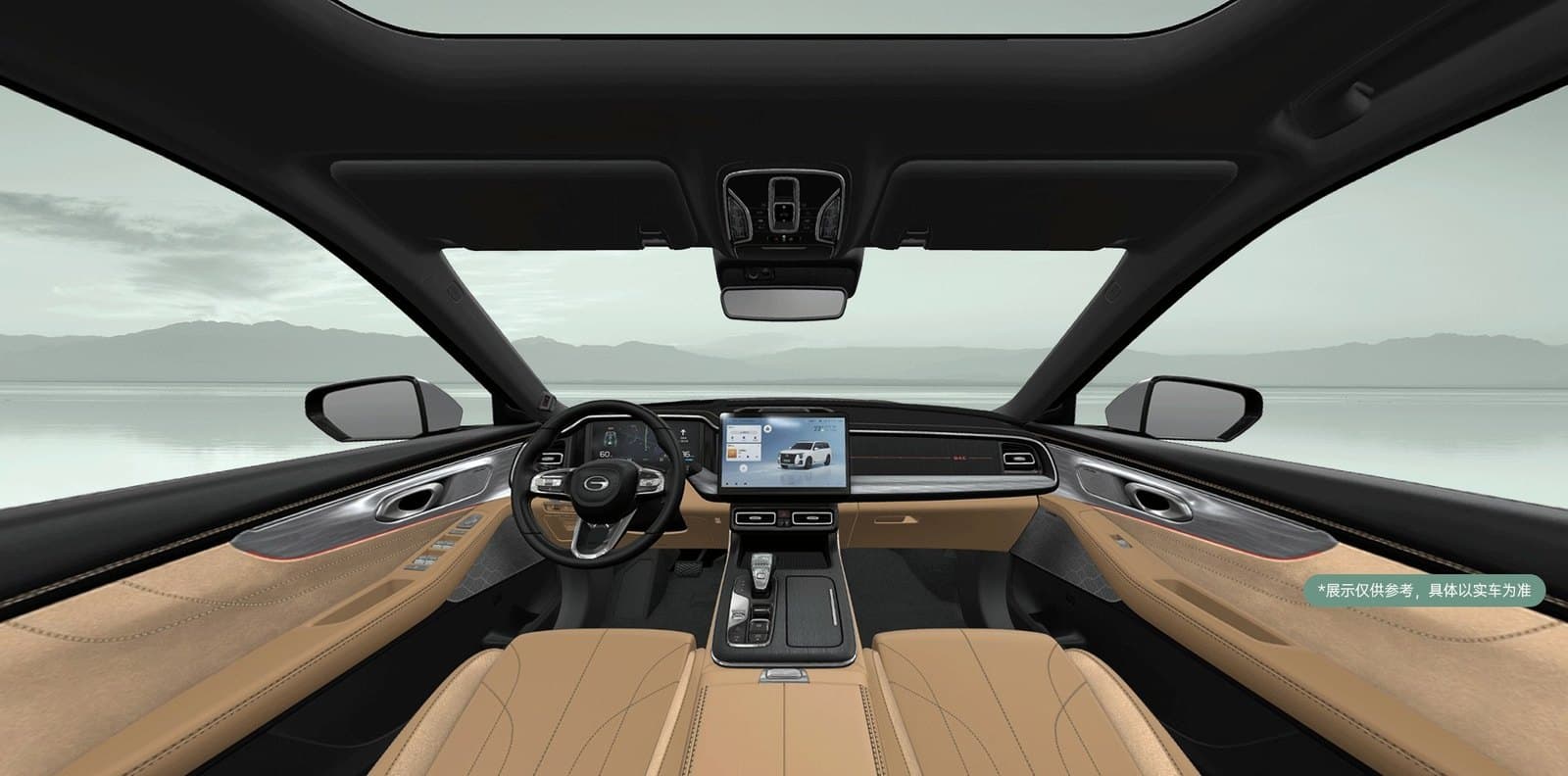 Trumpchi ES9 المقصورة الداخلية بني