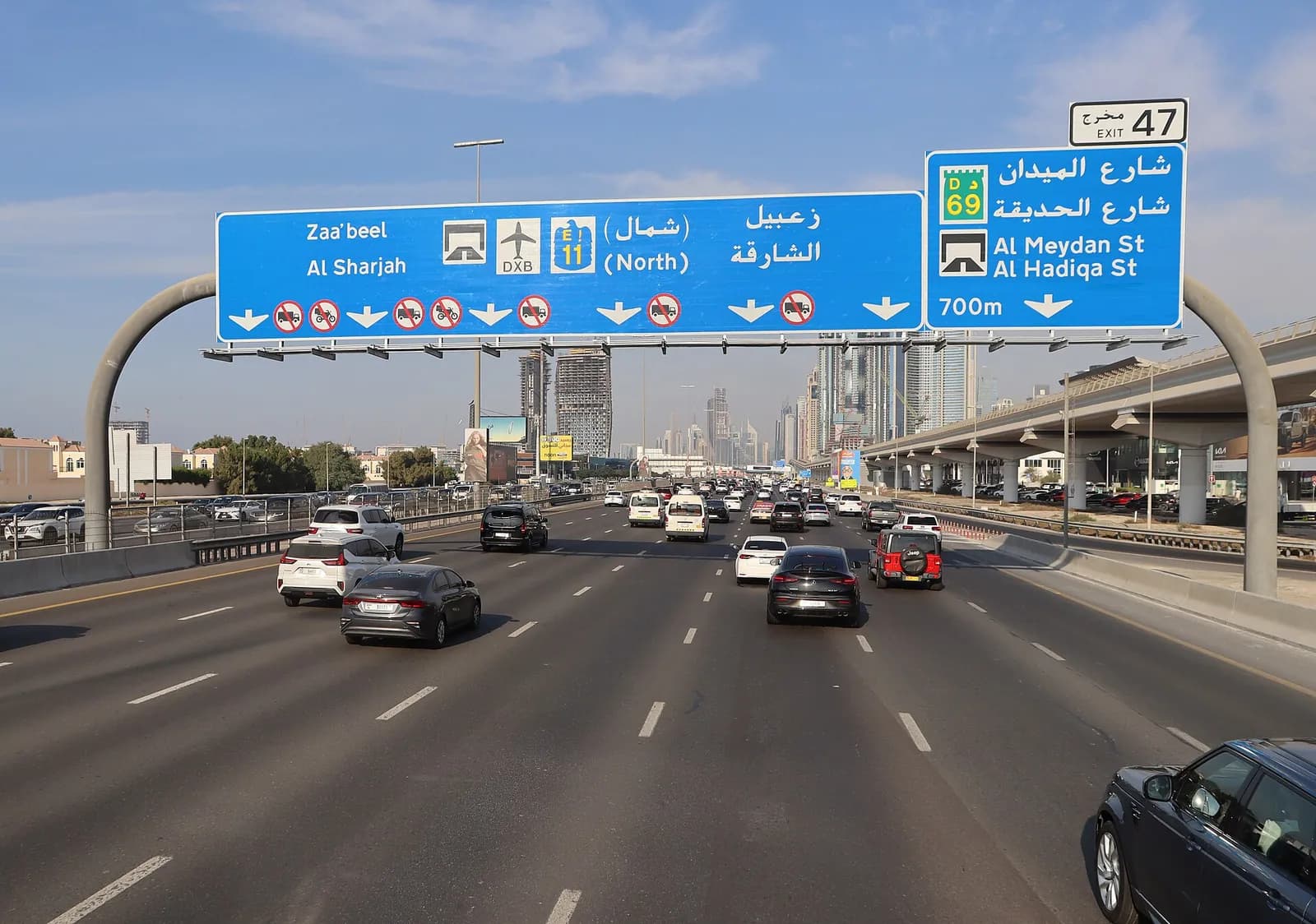 Traffic on Sheikh Zayed Road, Dubai