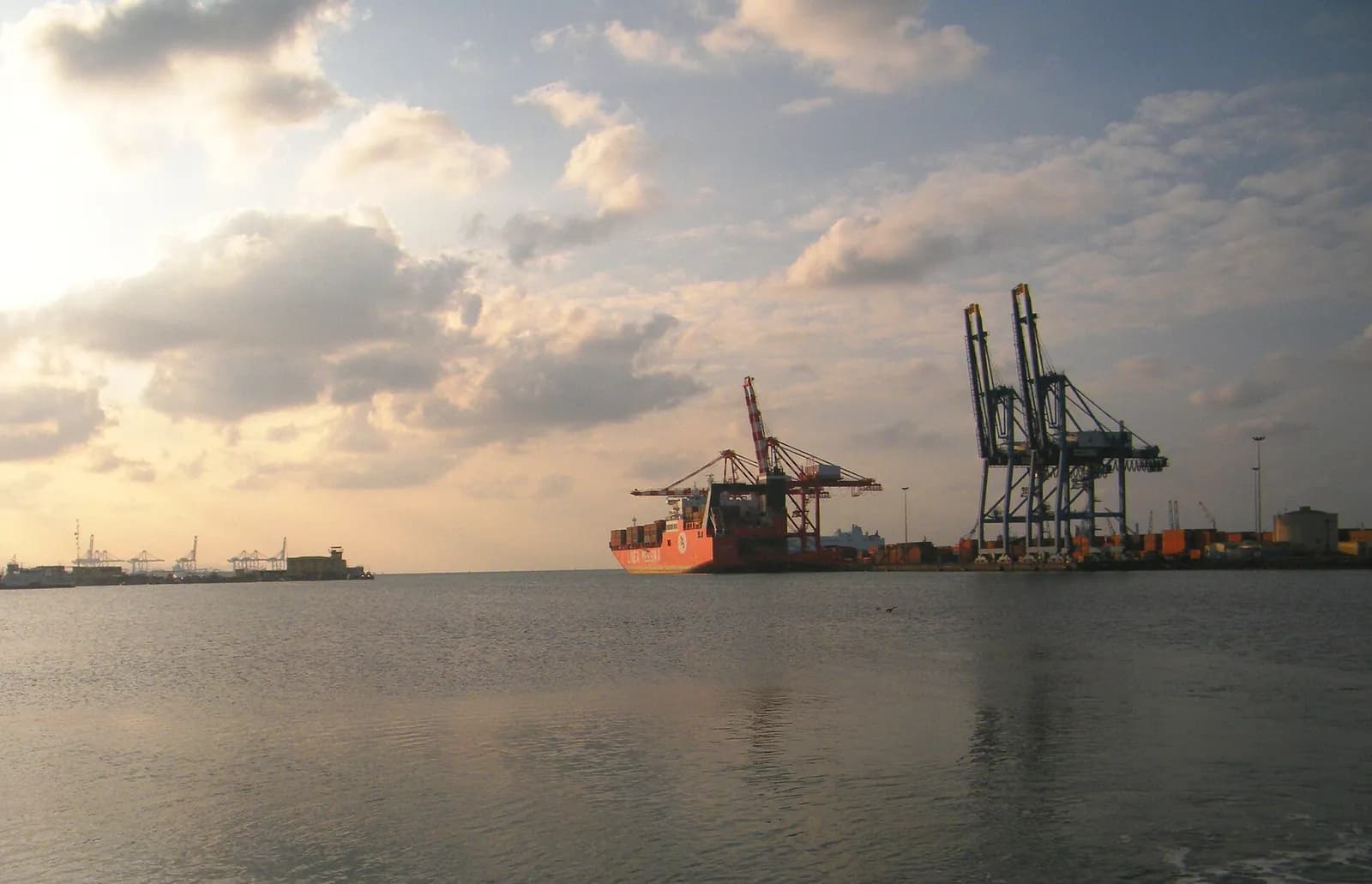 Container terminal at the Port of Djibouti, Ethiopia's main sea gateway